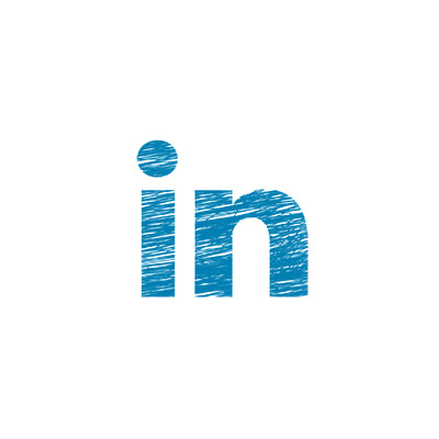 Logo-LinkedIn au crayon de couleur