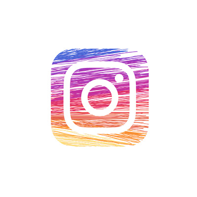Logo-instagram au crayon de couleur